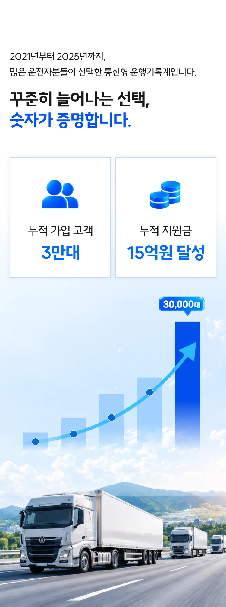 꾸준히 늘어나는 선택, 숫자가 증명합니다